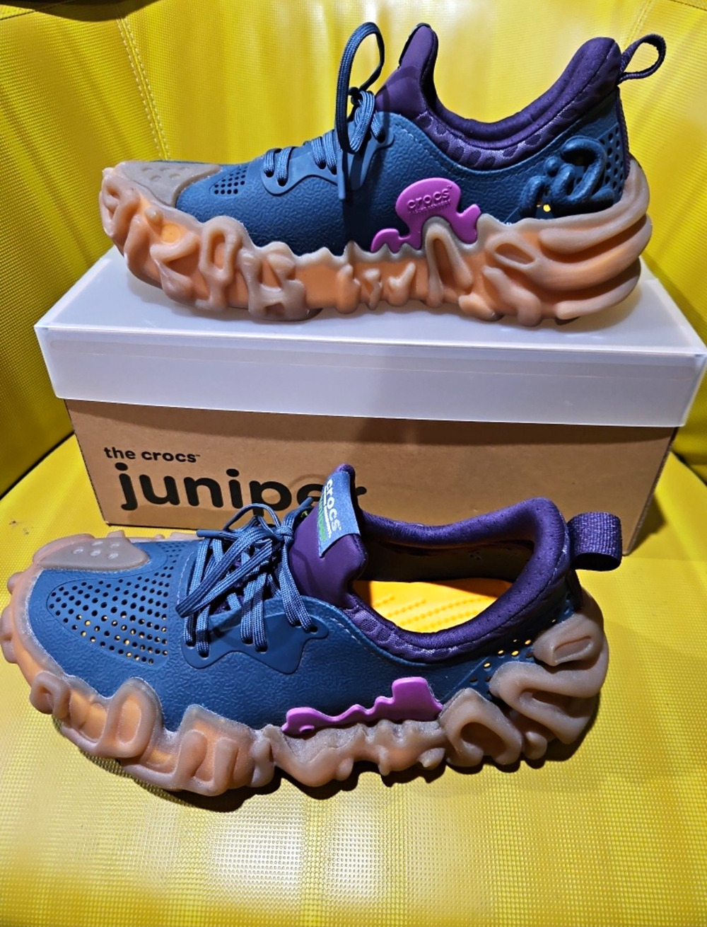 Crocs Salehe Bembury x Pollex Juniper Taro Low Top Lace-Up Sneakers 2024